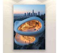 Adult Entertainment Jigsaw Puzzle 1000 Pieces Observatory Los Angeles Skyline Wall Suitable for Those Who Like Challenging Family Leisure and Entertainment Toys