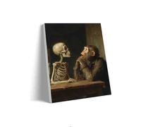 Adult Entertainment Jigsaw Puzzle 500 Pieces Dark Academy Skeleton and Monkey Family Fun and Casual Beginner Puzzles Educational