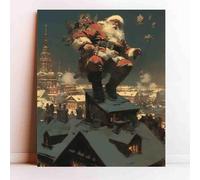 Adult Entertainment Puzzle 1000 Pieces Santa Claus Sleigh and Reindeer Suitable for Those Who Like Challenging Family Leisure and Entertainment Toys
