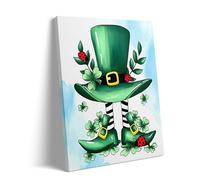 Adult Entertainment Puzzle 1000 Pieces St. Patrick's Day Lucky Green Leprechaun Hat and Shoes Print Charming Shamrock Gift Festive St. Patrick's Day Fun Festive Green Shamrock