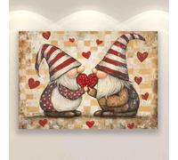 Adult Entertainment Puzzle 500 Pieces Two Dwarfs Kissing Forming a Heart Shape Family Fun and Casual Beginner Puzzles Educational