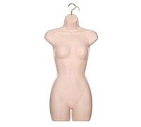 Adult Female Full Size Hanging Body Form Display Mannequin Body Form Mannequin Display Form (Light Skin)