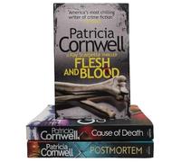 Adult Fiction books by Patricia Cornwell 3 books set bundle Flesh & Blood Postmortem Cause of Death Paperback Murder Mystery Thriller Crime