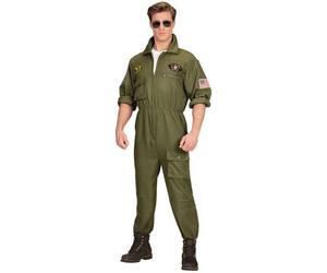 Adult Fighter Jet Pilot Costume Military Air Force Fancy Dress