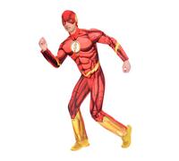Men Adult Flash Costume Superhero Halloween Carnival Fancy Dress