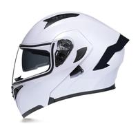 Adult Flip up Motorcycle Helmet with Dual lens All season Lightweight Full face Helmets with Wind Protection System for Scooter Riding Street Bikes