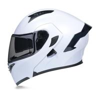 Adult Flip up Motorcycle Helmet with Dual lens All season Lightweight Full face Helmets with Wind Protection System for Scooter Riding Street Bikes