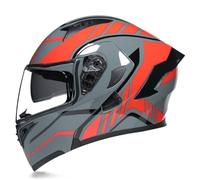 Adult Flip up Motorcycle Helmet with Dual lens All season Lightweight Full face Helmets with Wind Protection System for Scooter Riding Street Bikes