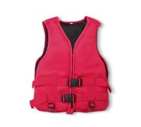 Adult Float Jacket with Adjustable Belt and Zipper, Float Jacket for Kayaking, Surfing, Paddle Boating, Fishing, Skiing, Calm Inland Waters(Red,XXL)