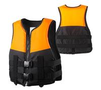 Adult Float Jacket with Adjustable Straps, Float Jacket for Kayaking Surfing Fishing Paddling Water Sports(black,XL)