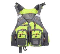 Adult Float Jacket with Reflective Strips and Leg Straps, Adjustable Fishing Float Jacket for Boating Kayaking Surfing Paddleboarding Water Sports(D,XL)
