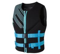 Adult Float Jacket with Zipper and Adjustable Belt, Float Jacket for Fishing Surfing Kayaking Sailing Boating(Blue,XXL)