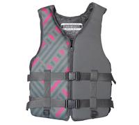 Adult Float Jacket with Zipper and Adjustable Straps, Neoprene Float Jacket for Water Sports Boating Fishing Kayaking Surfing for Men Women(Gray A,S)