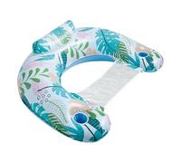 Adult Floating Chair - Inflatable Pool Sofa, Water Raft Seat | Single Layer Pool Lounger with Cup Holder and Soft PVC , Large Pool Float for Adults Who Go On The Beach