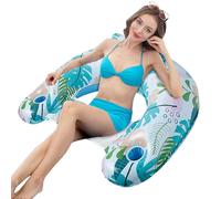 Adult Floating Chair - With Cup Holder Inflatable Pool Sofa Float - PVC Floating Water Raft, Adult Pool Floats Large Size, Single Layer For Adults