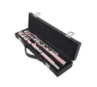 Adult Flute Beginners C Tone Green 16 Hole Flute With Leather Case(Pink)