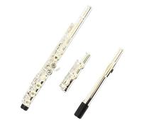 Adult Flute Beginners Flute Instrument Silver Plated 16 Holes Professional Performance For Beginners