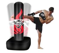 Adult Freestanding Heavy Punching Bag 175 cm - Inflatable Stand-Up Home Punching Dummy with Base for Boxing, MMA, Muay Thai & Fitness Training