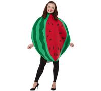 Smiffys Watermelon Costume, Red & Green with Tabard, Funny Fancy Dress, Food/Drink Dress Up Costumes