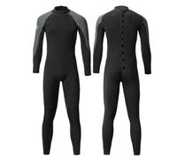 Adult Full Length Wetsuit for Women & Men, 1.5mm Neoprene Long Sleeve One-Piece Wet Suit UV Protection Back Zip Thermal Stretch Diving Suits for Snorkeling Surfing Paddleboarding Kayaking L