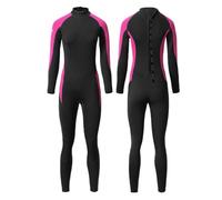 Adult Full Length Wetsuit for Women & Men, 1.5mm Neoprene Long Sleeve One-Piece Wet Suit UV Protection Back Zip Thermal Stretch Diving Suits for Snorkeling Surfing Paddleboarding Kayaking XXL