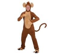 Adult Funky Monkey Costume Monkey Suit Costume, Brown, Medium
