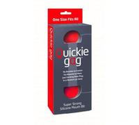 Adult Games Quickie Ball Gag-CCQGBBITR Red One Size
