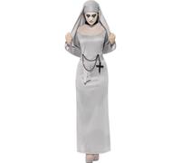 Adult Ghost Costume Ladies Ghost Pirate Nun Fancy Dress Halloween Outfit