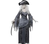 Adult Ghost Costume Ladies Ghost Pirate Nun Fancy Dress Halloween Outfit