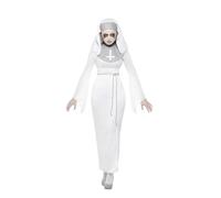 Adult Ghost Costume Ladies Ghost Pirate Nun Fancy Dress Halloween Outfit