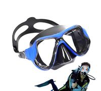 Adult Goggles With Nose Cover - Wide Vision Scubaa Masskk, Soft Flexible Face Skirt, Heavy Duty Professional Head Strap | Ergonomic Comfortable Fit For Spearfishing Diving Beach Vacation For Home