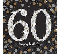 Adult Gold Celebration 60th Luncheon Napkins