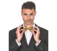 Adult Gold Disco Shiny Bow Tie