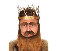 Adult gold medieval king crown