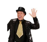 Adult Gold Sequin Tie