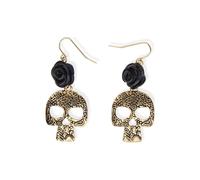 Adult gold skeleton earrings