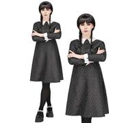 Smiffys 54064 Adult Gothic School Girl Costume, Halloween Fancy Dress Wednesday