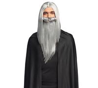 Adult Gray Wizard Wizard Wig and Beard