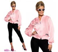 Adult Grease Pink Ladies Jacket Official Licensed Rizzo Frenchie 50s Fancy Dress