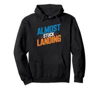 Adult Gymnastics Hobbyist Near Miss Relatable Failure Humor Pullover Hoodie