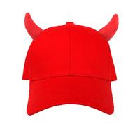 Adult Halloween Baseball Caps Carnival Music Festivals Sport Hat For Woman Men Outdoor Hat With Devil Horn Decor Devil Horn Baseball Caps