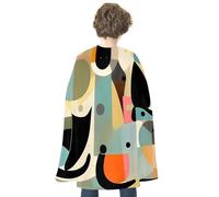 Adult Halloween Capes Vampire Cape Witch Cloak Wizard Robe for Women Men | Superhero Cape Reversible Cloak Mid-Century Modern Art Cat Dress Up Capes for Halloween Cosplay Costumes