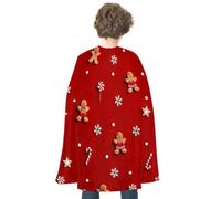 Adult Halloween Capes Vampire Cape Witch Cloak Wizard Robe for Women Men | Superhero Cape Reversible Cloak Cute Gingerbread Man Snowflake Dress Up Capes for Halloween Cosplay Costumes