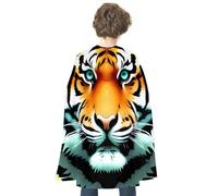 Adult Halloween Capes Vampire Cape Witch Cloak Wizard Robe for Women Men | Superhero Cape Reversible Cloak Little Fat Tiger Head Dress Up Capes for Halloween Cosplay Costumes