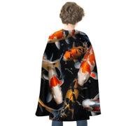 Adult Halloween Capes Vampire Cape Witch Cloak Wizard Robe for Women Men | Superhero Cape Reversible Cloak Japan Fancy Koi Carp Fishes Dress Up Capes for Halloween Cosplay Costumes