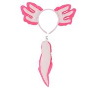 Adult Halloween Cosplay Axolotl Costume Set for Women Animal Headband with Tail Dress Up Halloween Party Favors kit