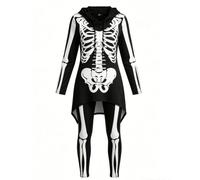 Adult Halloween Costumes Printed Hooded Top Leggings Two Piece Set