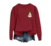 Adult Halloween Costumes Woman Xmas Pullover Warm Jumpers for Women UK Gym Tops for Women UK Long Sleeve Chinese Top Halloween Costumes Adults Gothic Costume Autumn Clothing