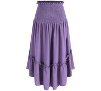 Adult Halloween Costumes Women Rave Clothes- Traditional Dark Style Cosplay Goth Plus Size Medieval Victorian Retro Steampunk Gothic High Waist Vintage Vampire Renaissance Skirts for Dance Carnival