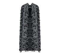 Adult Halloween Hooded Cloak Hooded Cape Full Length Ragged Cloak Halloween Witch Wizard Long Cape Black Hoodies Robe Vintage Medieval Devil Vampire Cloak Halloween Cosplay Costume Fancy Dress Cape